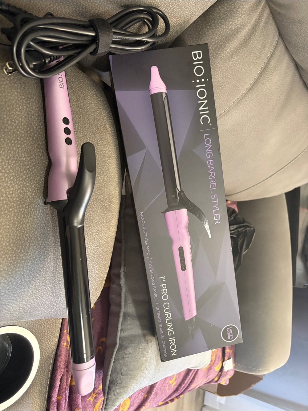 Bio Ionic Pink 1" Pro Curling Iron - Long Barrel Styler